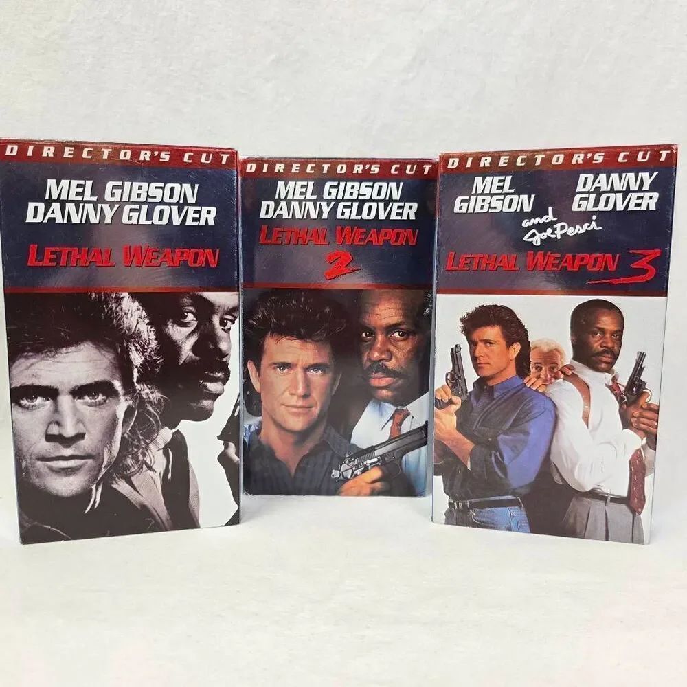 Lethal Weapon 1 2 3 VHS Director Cut Set